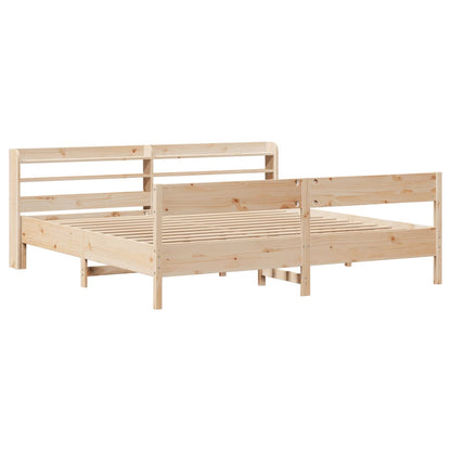 Bedframe zonder matras massief grenenhout 180x200 cm