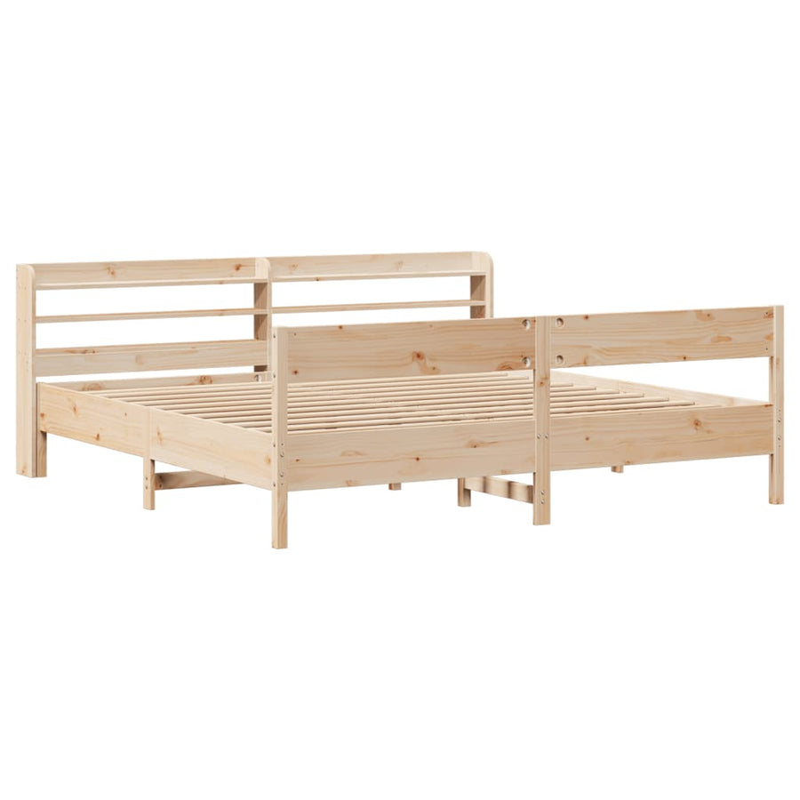 Bedframe zonder matras massief grenenhout 180x200 cm