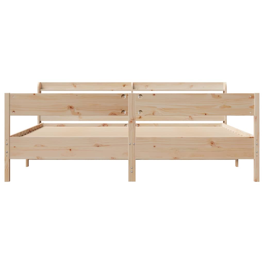 Bedframe zonder matras massief grenenhout 180x200 cm