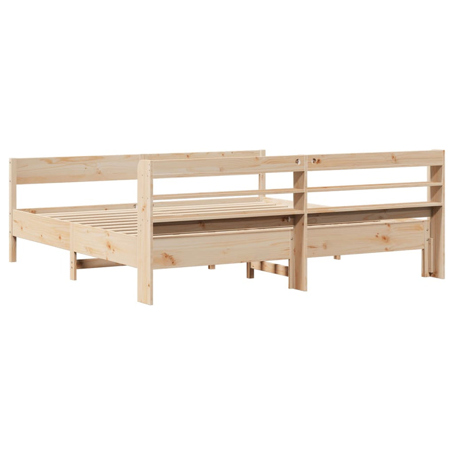Bedframe zonder matras massief grenenhout 180x200 cm
