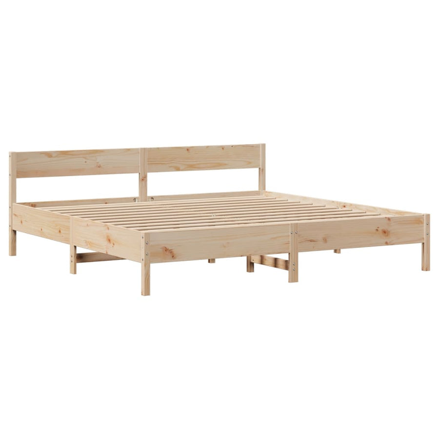Bedframe zonder matras massief grenenhout 180x200 cm