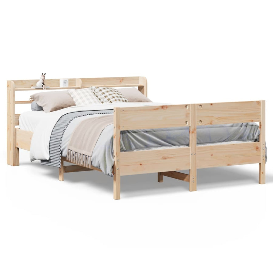 Bedframe zonder matras massief grenenhout 160x200 cm