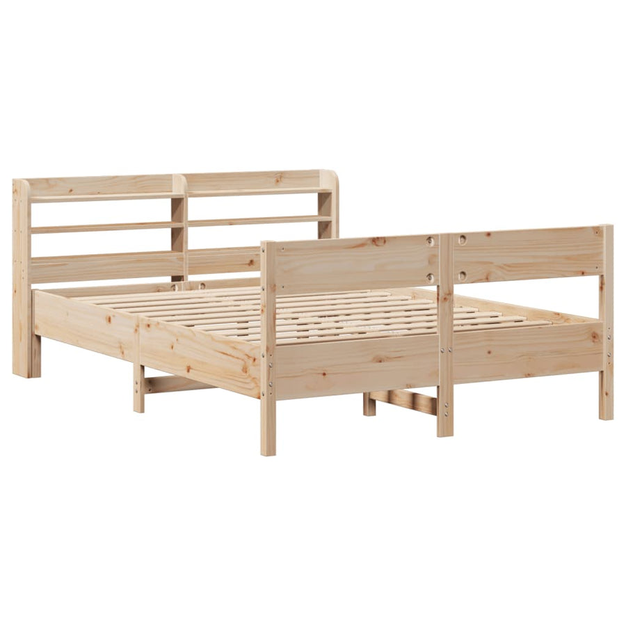 Bedframe zonder matras massief grenenhout 160x200 cm