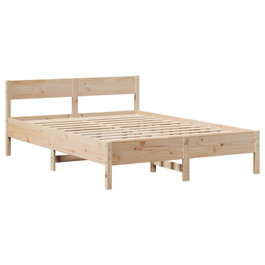 Bedframe zonder matras massief grenenhout 160x200 cm