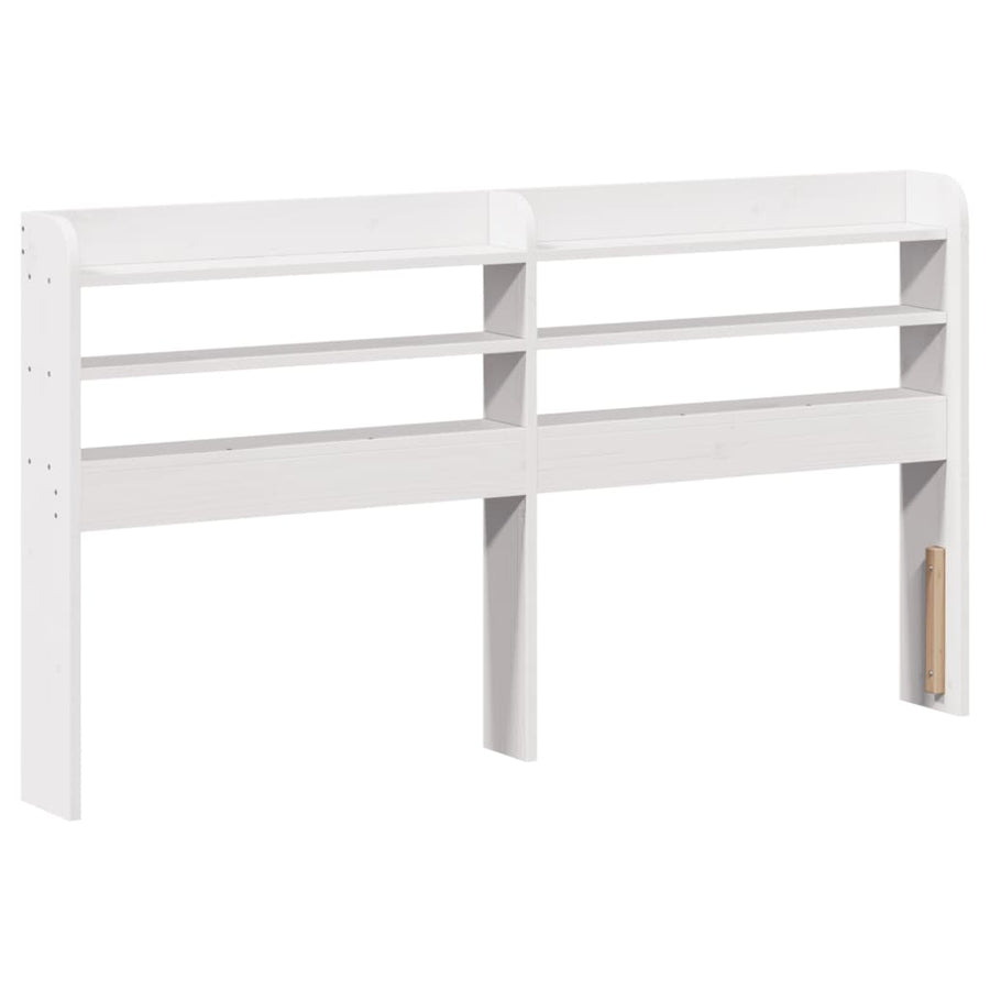 Bedframe zonder matras massief grenenhout wit 160x200 cm