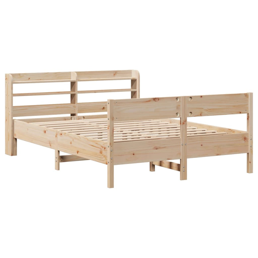 Bedframe zonder matras massief grenenhout 150x200 cm