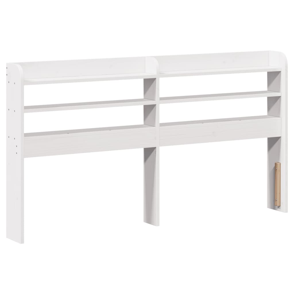 Bedframe zonder matras massief grenenhout wit 140x200 cm