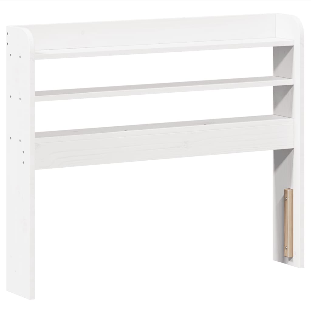 Bedframe zonder matras massief grenenhout wit 90x190 cm