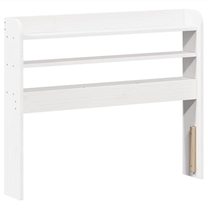 Bedframe zonder matras massief grenenhout wit 90x190 cm