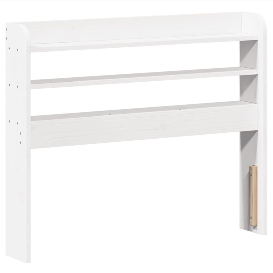 Bedframe zonder matras massief grenenhout wit 90x190 cm