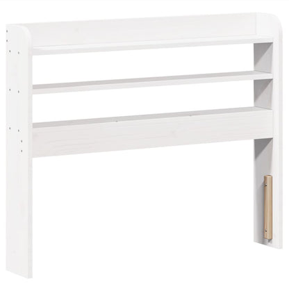 Bedframe zonder matras massief grenenhout wit 75x190 cm