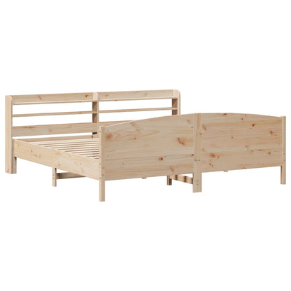 Bedframe zonder matras massief grenenhout 200x200 cm