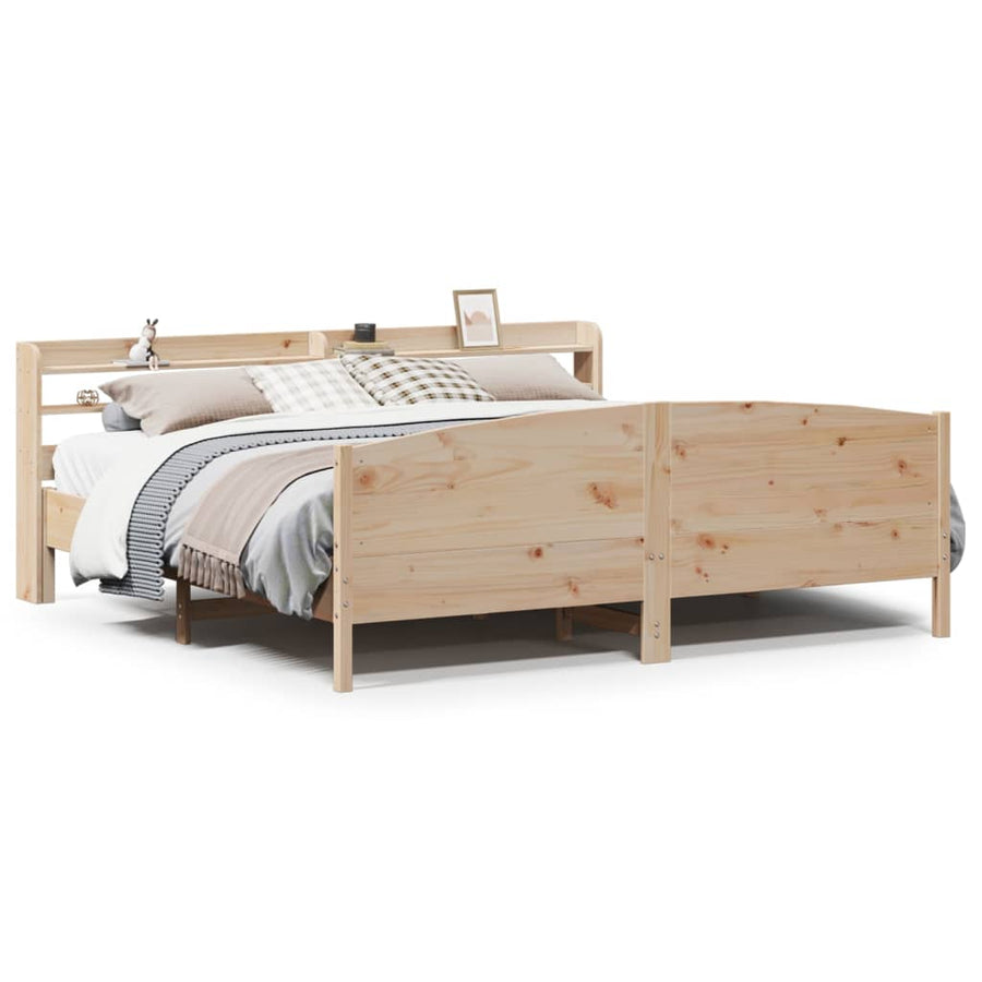 Bedframe zonder matras massief grenenhout 180x200 cm