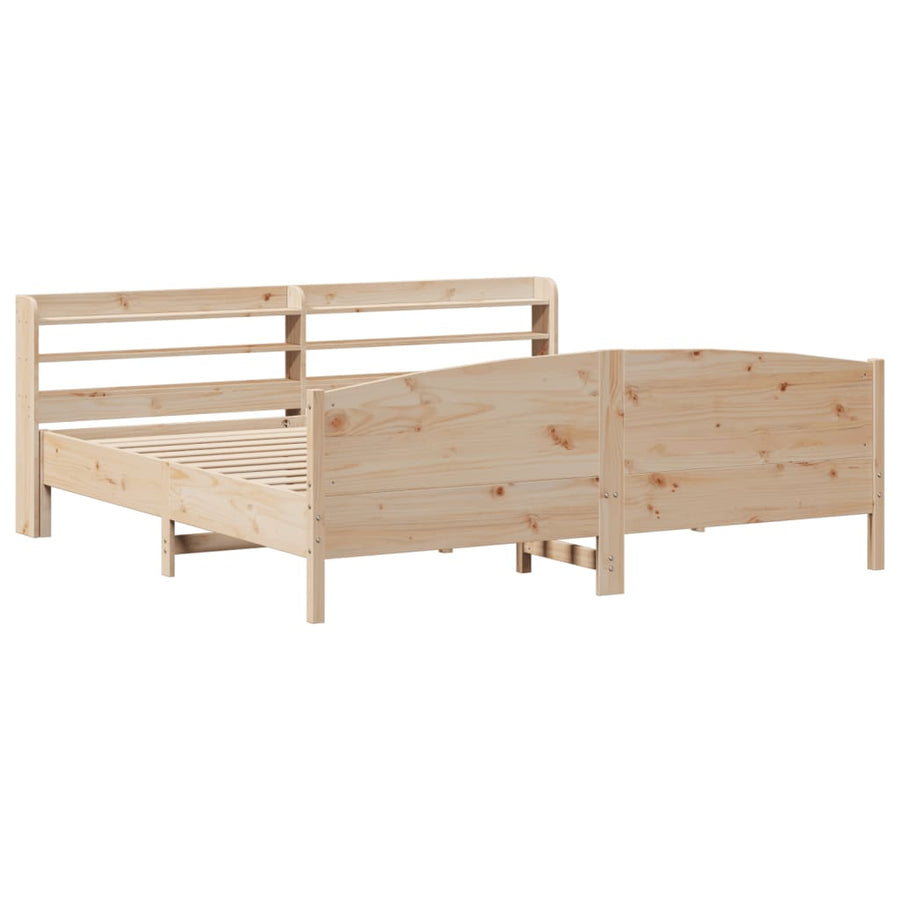 Bedframe zonder matras massief grenenhout 180x200 cm