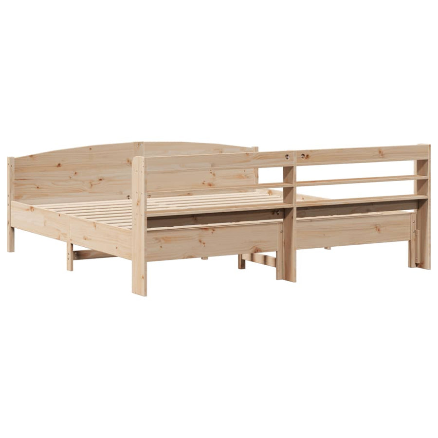 Bedframe zonder matras massief grenenhout 180x200 cm