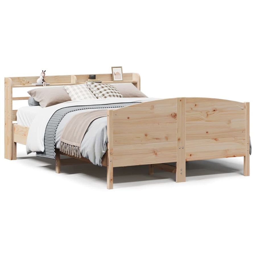 Bedframe zonder matras massief grenenhout 150x200 cm