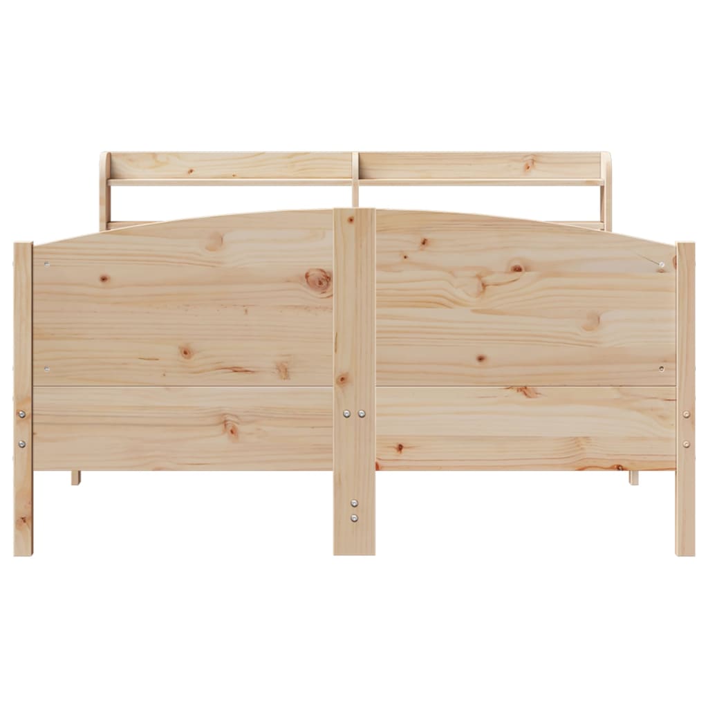 Bedframe zonder matras massief grenenhout 150x200 cm