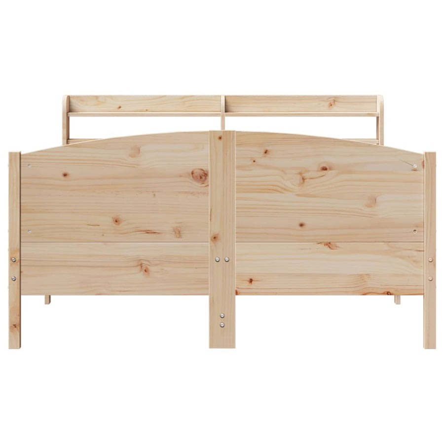 Bedframe zonder matras massief grenenhout 150x200 cm