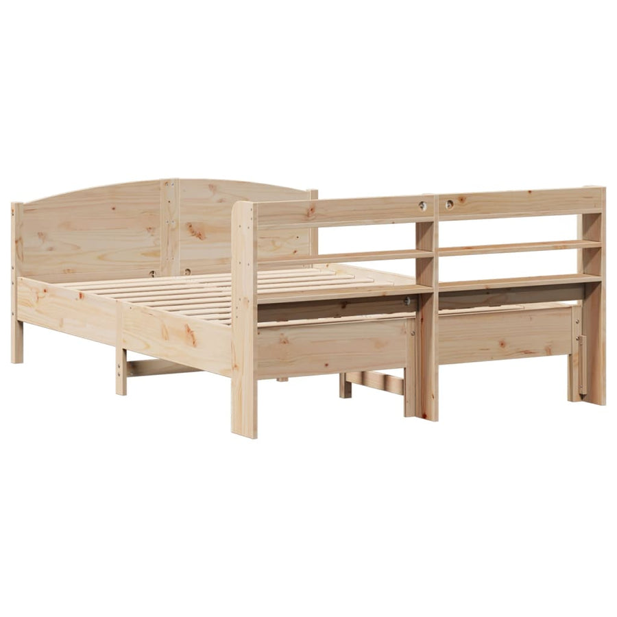 Bedframe zonder matras massief grenenhout 150x200 cm