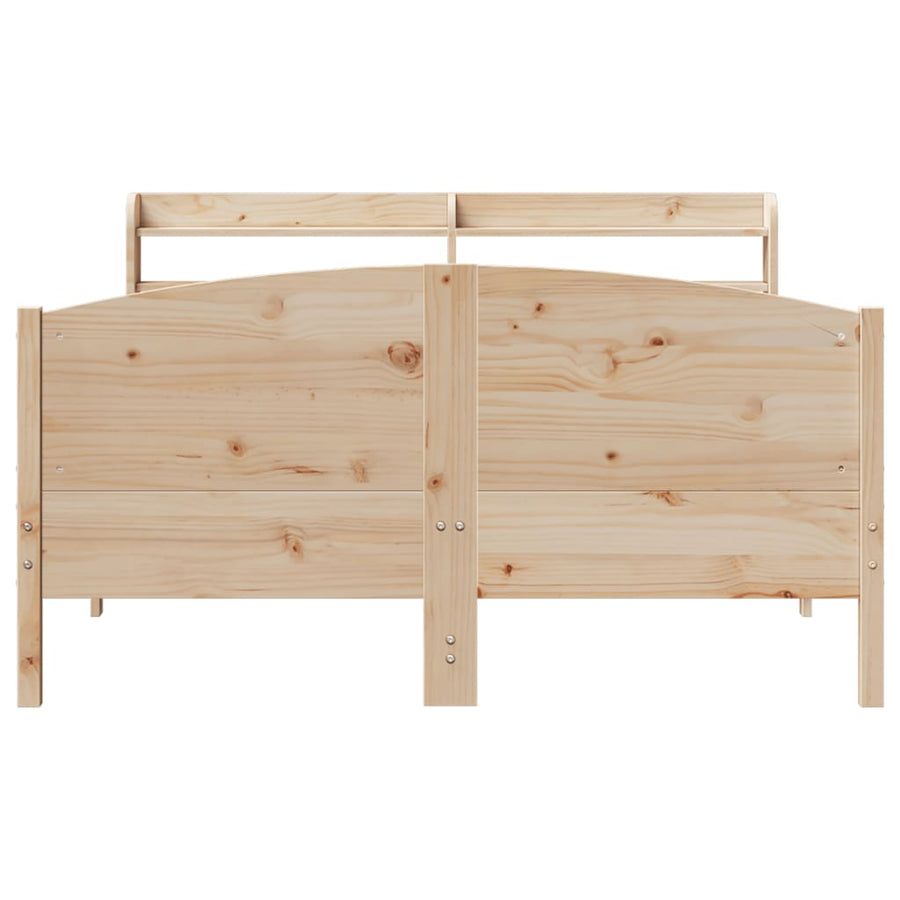 Bedframe zonder matras massief grenenhout 135x190 cm