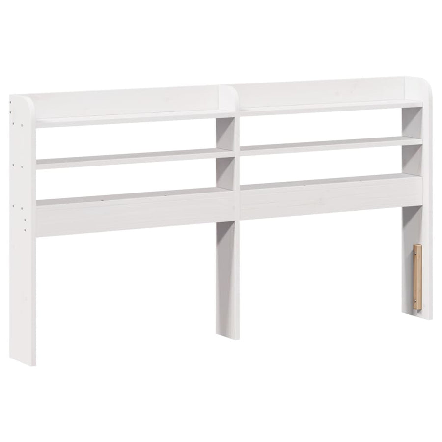 Bedframe zonder matras massief grenenhout wit 135x190 cm