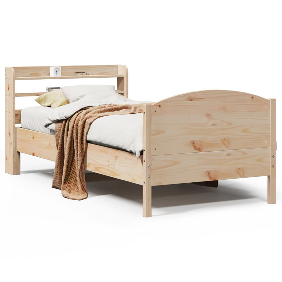 Bedframe zonder matras massief grenenhout 100x200 cm