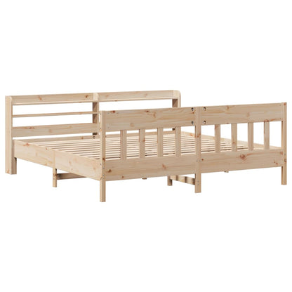 Bedframe zonder matras massief grenenhout 200x200 cm