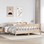 Bedframe massief grenenhout 200x200 cm