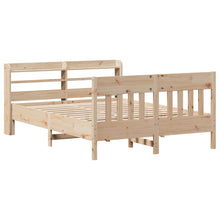 Bedframe zonder matras massief grenenhout 160x200 cm