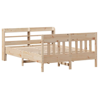 Bedframe zonder matras massief grenenhout 160x200 cm