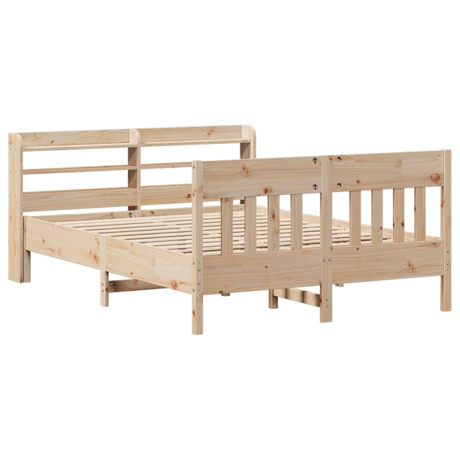 Bedframe zonder matras massief grenenhout 160x200 cm