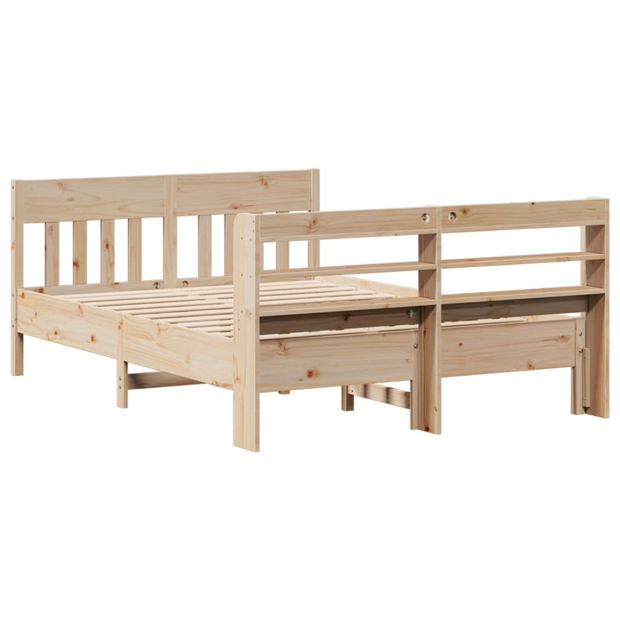 Bedframe zonder matras massief grenenhout 160x200 cm