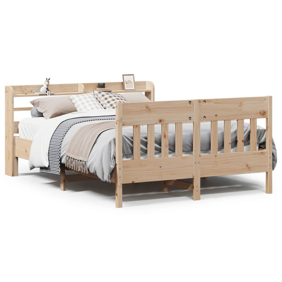 Bedframe zonder matras massief grenenhout 150x200 cm