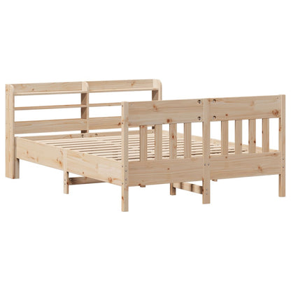 Bedframe zonder matras massief grenenhout 150x200 cm