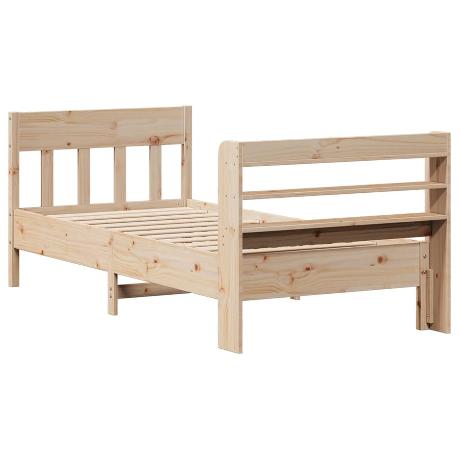 Bedframe zonder matras massief grenenhout 90x200 cm