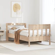 Bedframe zonder matras massief grenenhout 90x200 cm