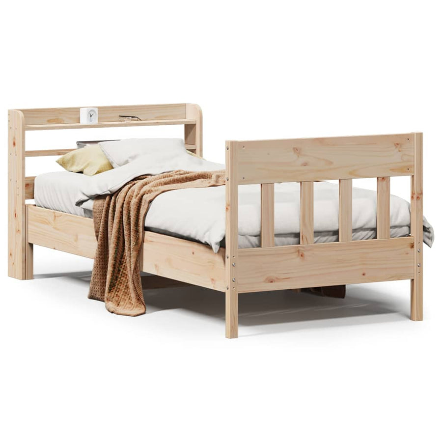 Bedframe zonder matras massief grenenhout 90x190 cm