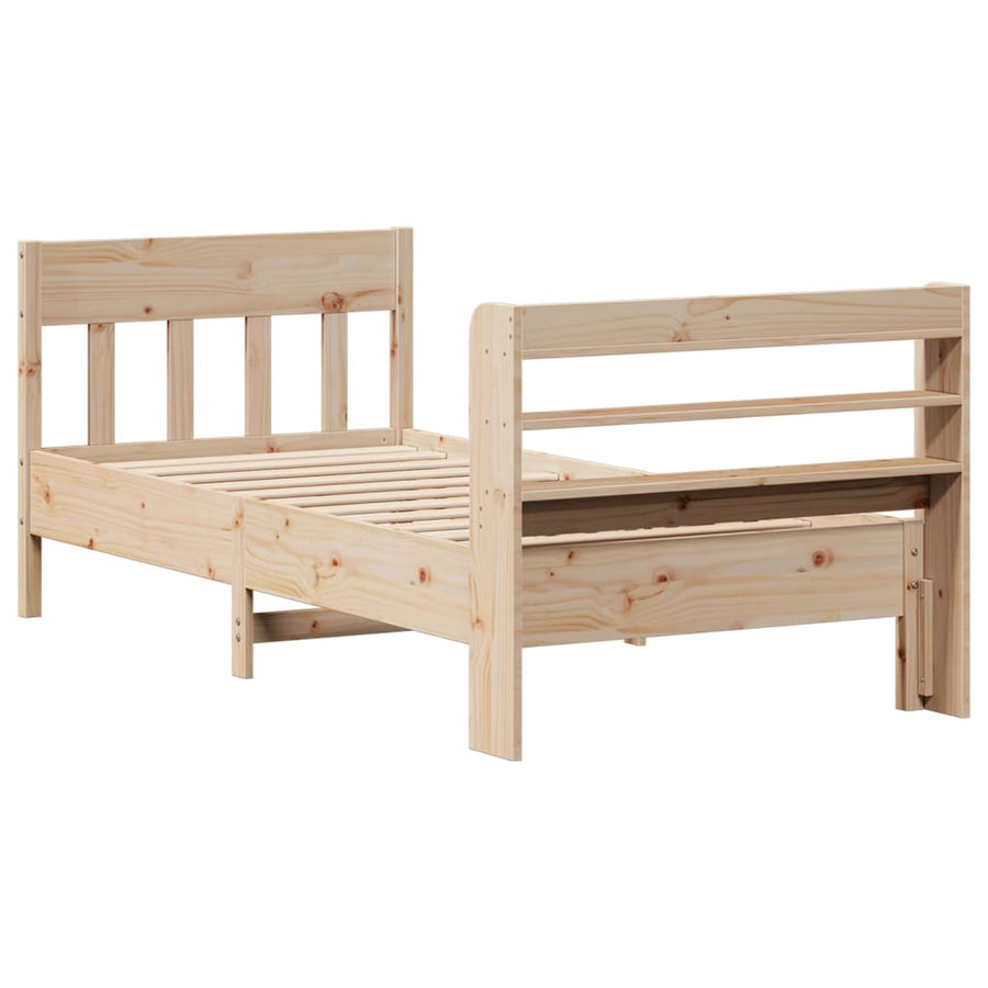 Bedframe zonder matras massief grenenhout 90x190 cm