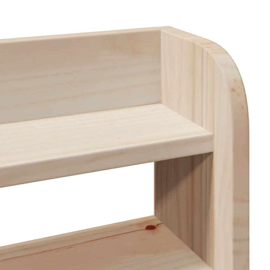 Bedframe met hoofdbord massief grenenhout 150x200 cm