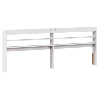 Bedframe zonder matras massief grenenhout wit 200x200 cm