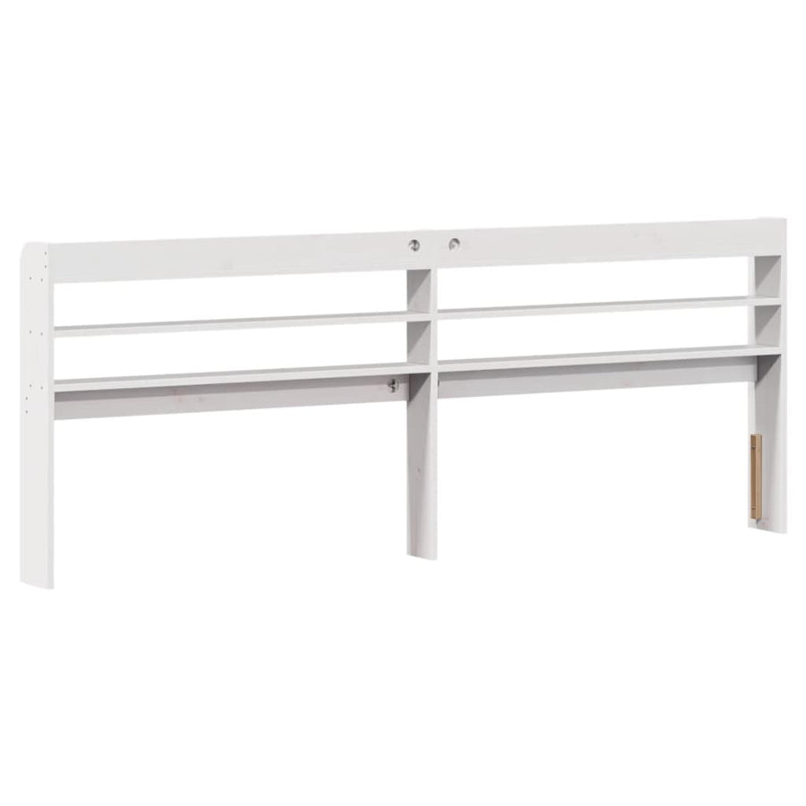 Bedframe zonder matras massief grenenhout wit 200x200 cm