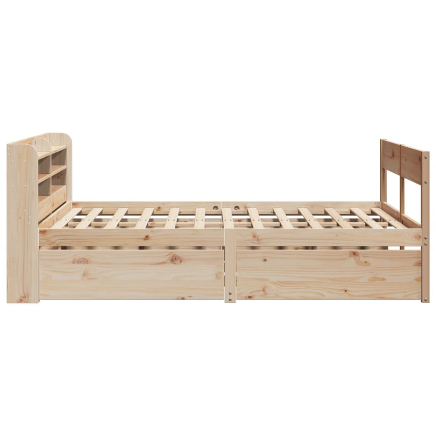 Bedframe zonder matras massief grenenhout 160x200 cm