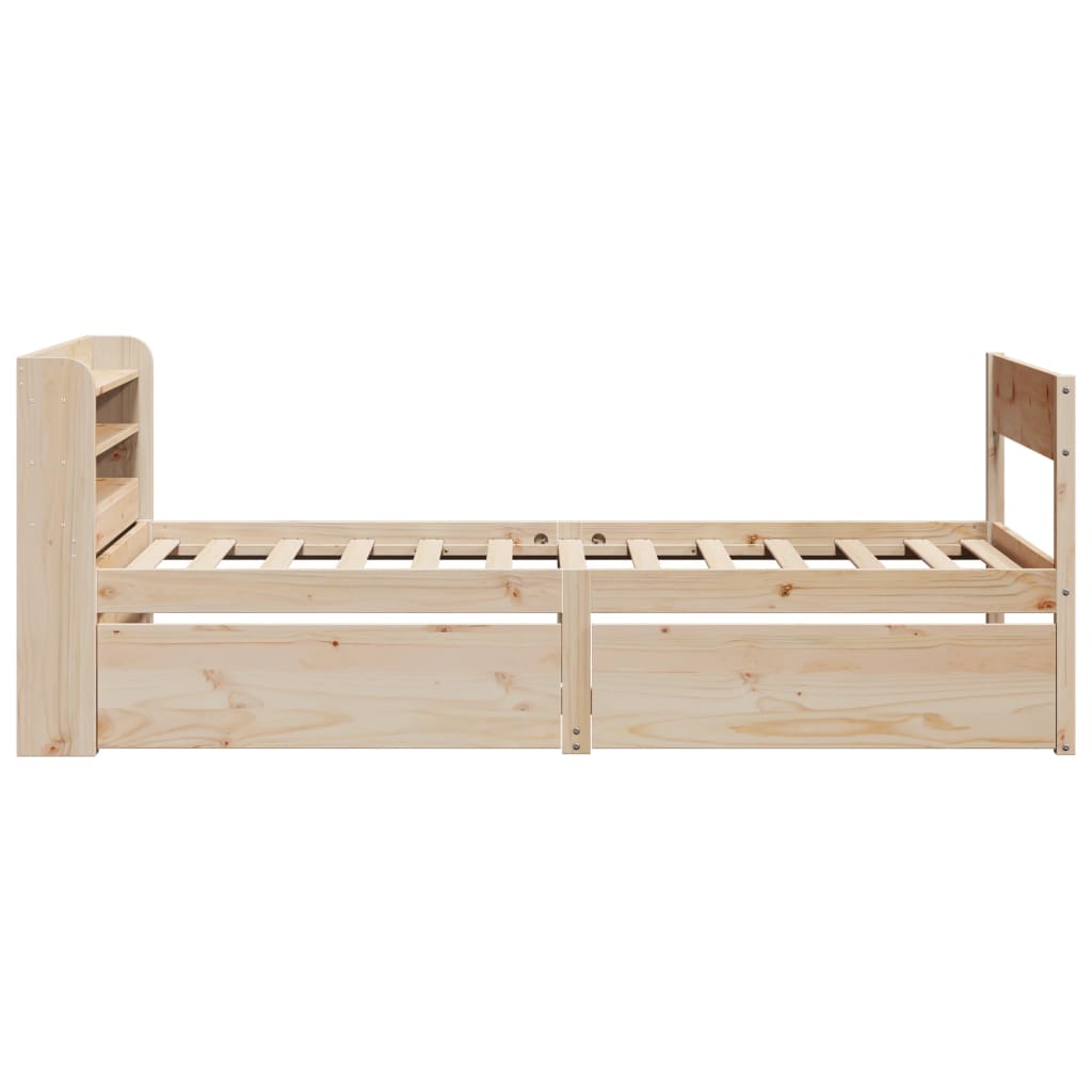 Bedframe zonder matras massief grenenhout 90x190 cm
