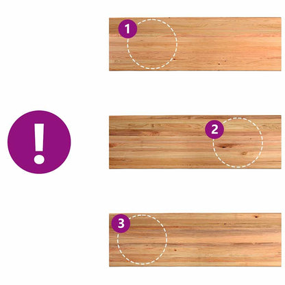 Eettafel met natuurlijke rand 320x100x74 cm massief eikenhout