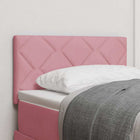 Hoofdbord LED 80 cm fluweel roze