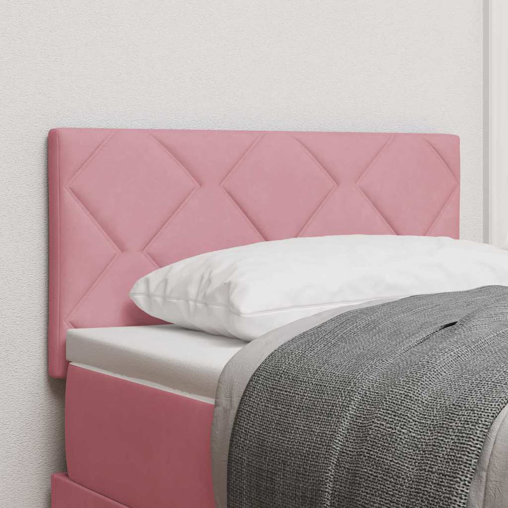 LED Hoofdbord Roze 80 cm Fluweel
