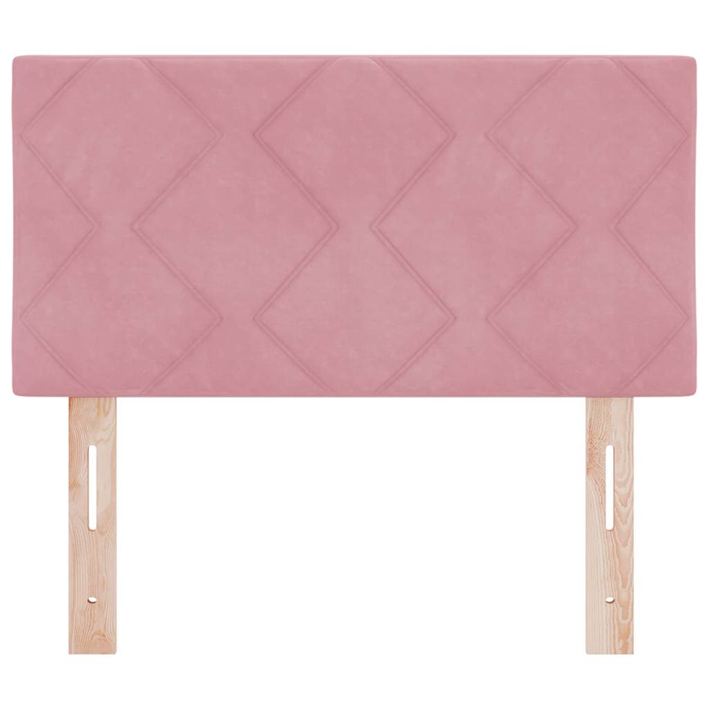 LED Hoofdbord Roze 80 cm Fluweel
