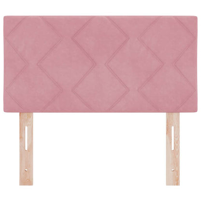 LED Hoofdbord Roze 80 cm Fluweel