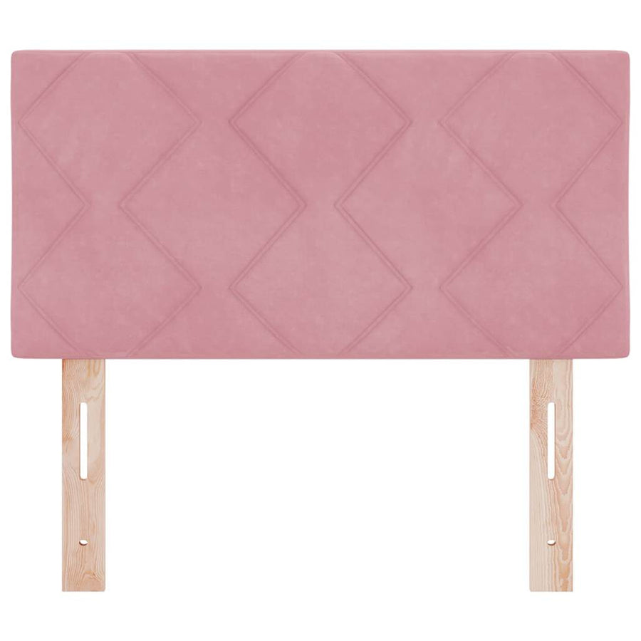 LED Hoofdbord Roze 80 cm Fluweel