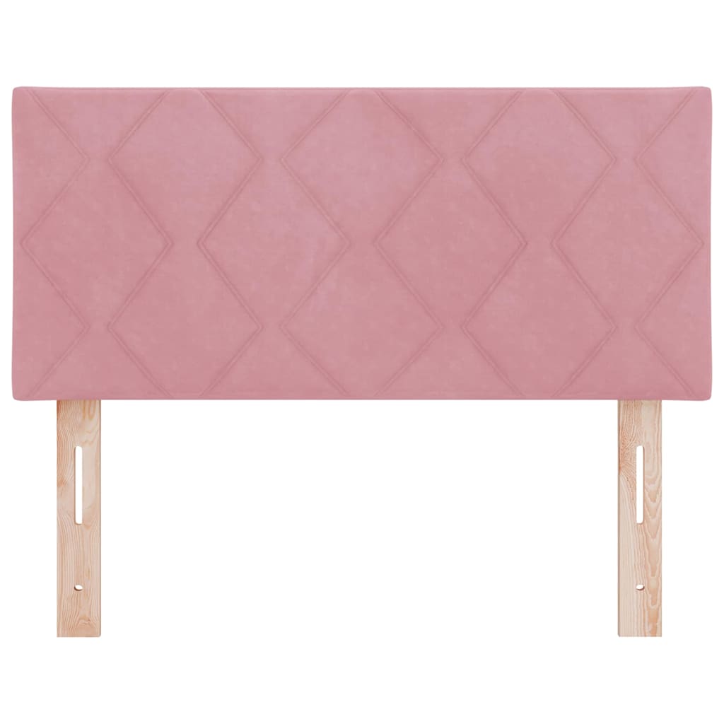 LED Hoofdbord Roze 90 cm Fluweel